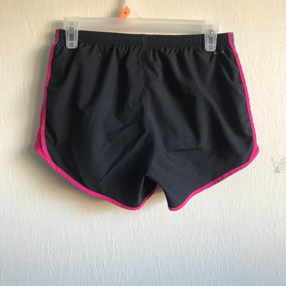 Nike Dri-Fit Womens Black Gray Athletic Shorts - Picture 2 of 4